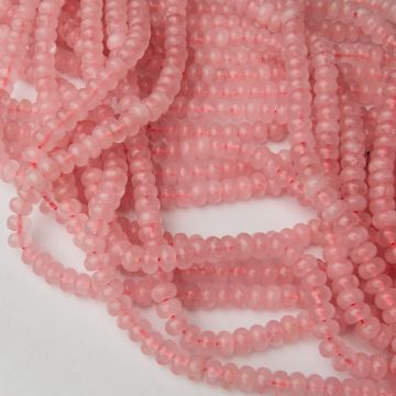 Kryształ górski różowy oponka gładka 8x5mm