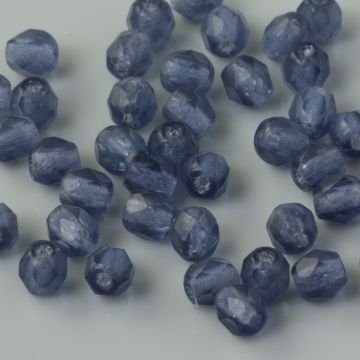 Fire Polish Matte Montana Blue (M30330) 4mm