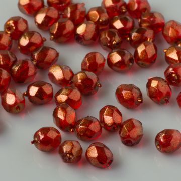 Fire Polish Halo - Cardinal (69256CR) 4mm