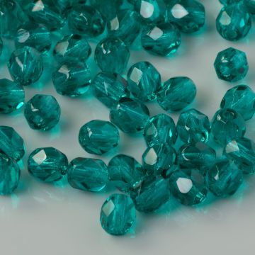 Fire Polish Teal (60230) 4mm