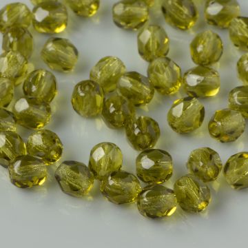 Fire Polish Dark Olivine (50316) 4mm