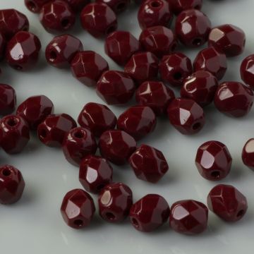 Fire Polish Opaque Cocoa Brown (13510) 4mm