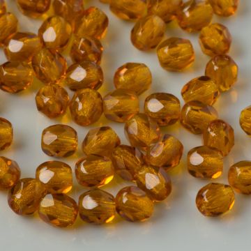 Fire Polish Dark Topaz (10100) 4mm