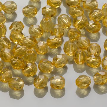 Fire Polish Topaz (10040) 4mm