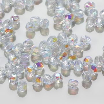 Fire Polish Lt. Sapphire AB (X30010) 3mm