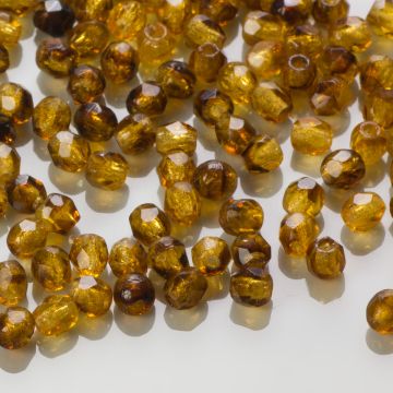 Fire Polish Tortoise (18036) 3mm