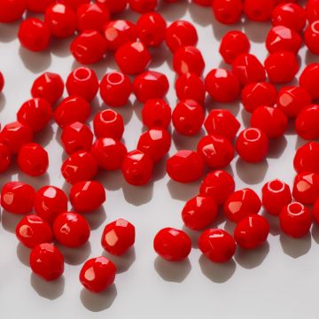 Fire Polish Opaque Light Red (93180) 3mm