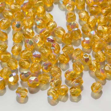 Fire Polish Topaz AB (X10060) 3mm