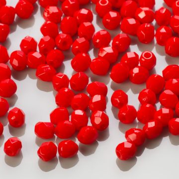 Fire Polish Opaque - Lt. Red (93190) 3mm