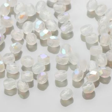 Fire Polish Matte Crystal AB (MX00030) 3mm