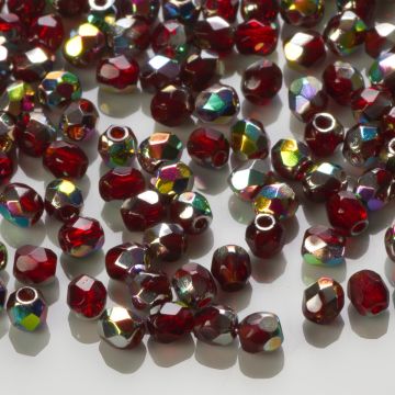 Fire Polish  Vitral - Garnet (V90110) 3mm