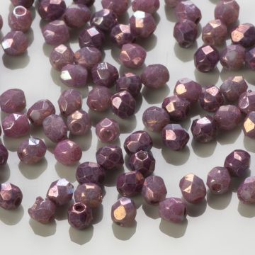 Fire Polish Luster - Metallic Amethyst (LE03000) 3mm