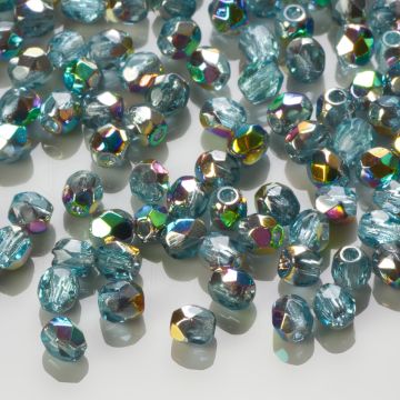 Fire Polish Vitral - Aquamarine (V60010) 3mm