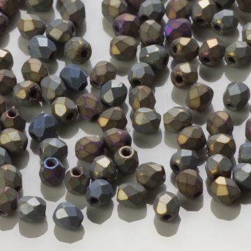 Fire Polish Matte Iris Brown (21115JT) 3mm