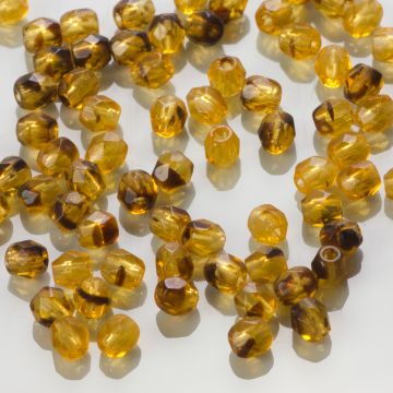 Fire Polish Lt. Tortoise (18016) 3mm