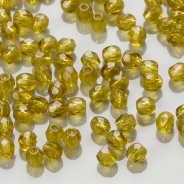 Fire Polish Dark Olivine (50316) 3mm