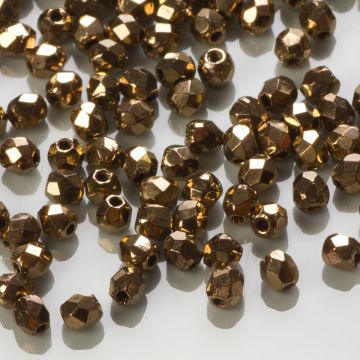 Fire Polish Gold Bronze (90215JT) 3mm