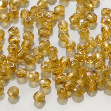 Fire Polish Twilight - Medium Topaz (W10040) 3mm