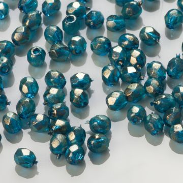 Fire Polish Halo - Azurite (69266CR) 3mm