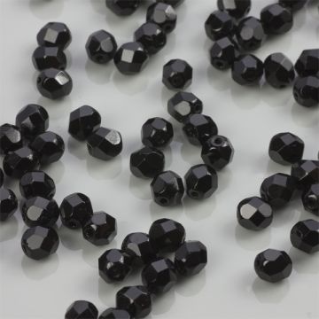 Fire Polish Jet (23980) 6mm