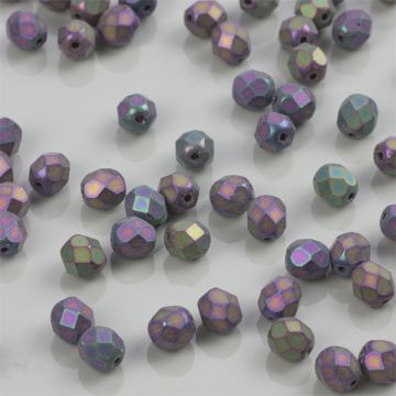 Fire Polish Matte - Iris Purple (21195JT) 6mm