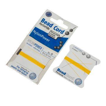 Nitka do pereł Nylon Power z igłą amber 0,3mm