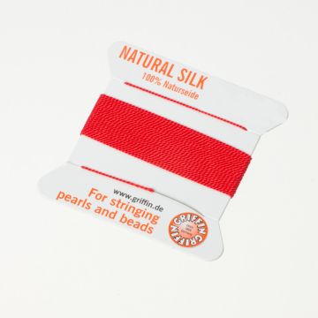 Nici jedwabne z igłą red 0,5 mm