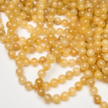 Kryształ górski ze złotym rutylem 12,5mm