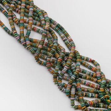 Agat indyjski krążek płaski 6,5x2,5mm