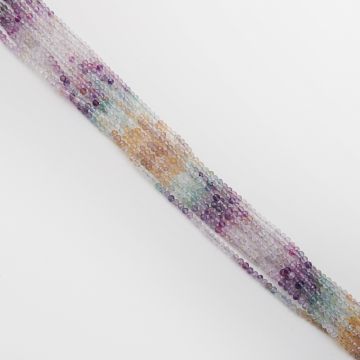 Fluoryt kulka fasetowana cieniowana 3mm