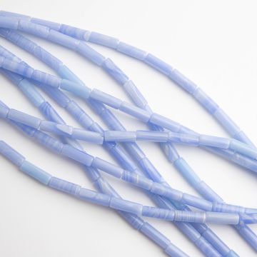 Agat błękitny słupek gładki 4,5x13,5mm