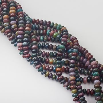 Agat indyjski oponka gładka 5x8mm