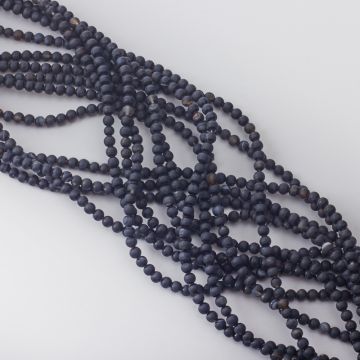 Czarny agat kwasowany kulka gładka 4mm
