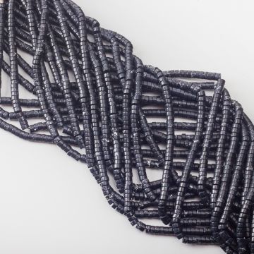 Jaspis cesarski krążek gładki czarny 2,5x4,5mm