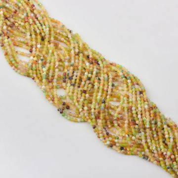 Agat cytrynowy kulka fasetowana 3,5mm