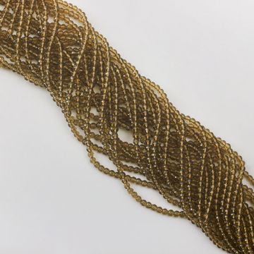 Kryształ górski dymny kulka fasetowana 4mm