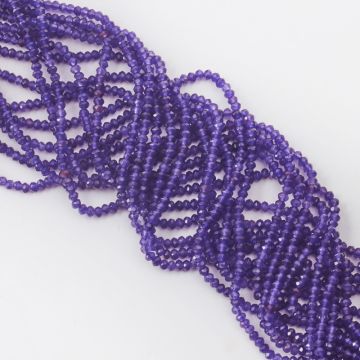 Jadeit oponka fasetowana fioletowy 4,5x3mm