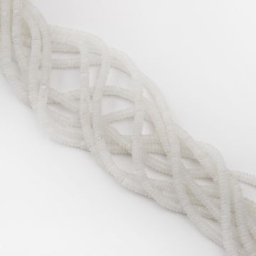 Jadeit biały krążek gładki 2x6,5mm