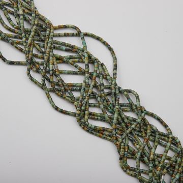 Turkus afrykański krążek gładki 2,5x3mm