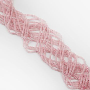 Kryształ górski różowy krążek gładki 2,5x3mm