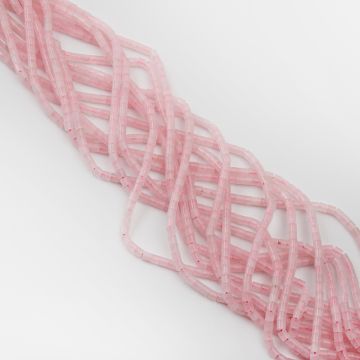 Kryształ górski różowy krążek gładki 4x4mm