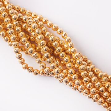 Lawa kulka platerowana złota 6,5-6,7mm