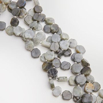 Labradoryt moneta nieregularna 10-16mm