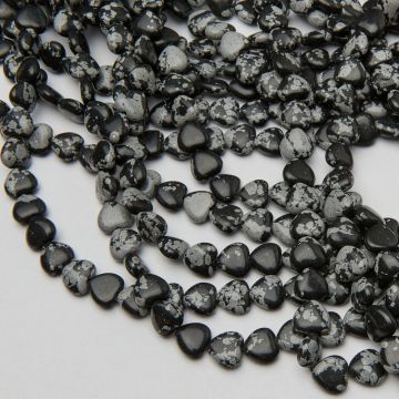 Jaspis śnieżny serce gładkie 10,5mm