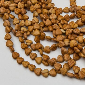 Jaspis krajobrazowy serce gładkie 10,5mm