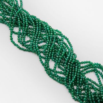 Agat butelkowy kulka fasetowana 4,5mm