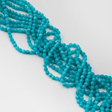 Agat morski kulka fasetowana 6mm