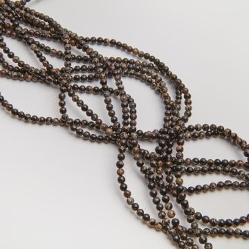 Jaspis cesarski kulka gładka czarna 4,5mm