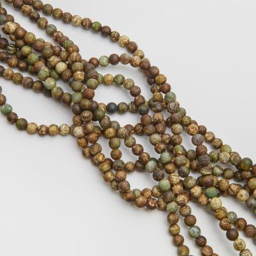 Agat dendrytowy kulka gładka 8mm