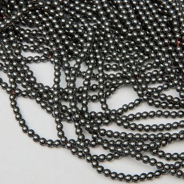 Hematyt kulka gładka natural 4mm